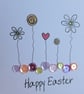 Pack of 3 Mini Easter Cards - Flowers and Sequins - Image 3