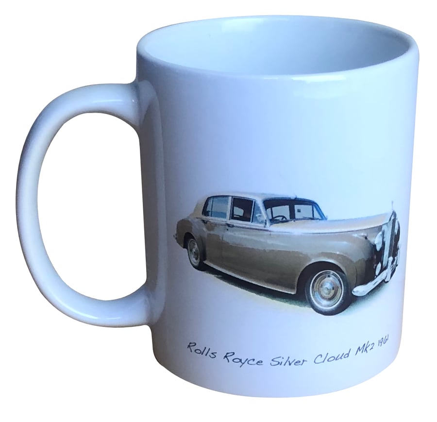 Rolls Royce Silver Cloud 1961 - 11oz Ceramic Mug for the Luxury Fan