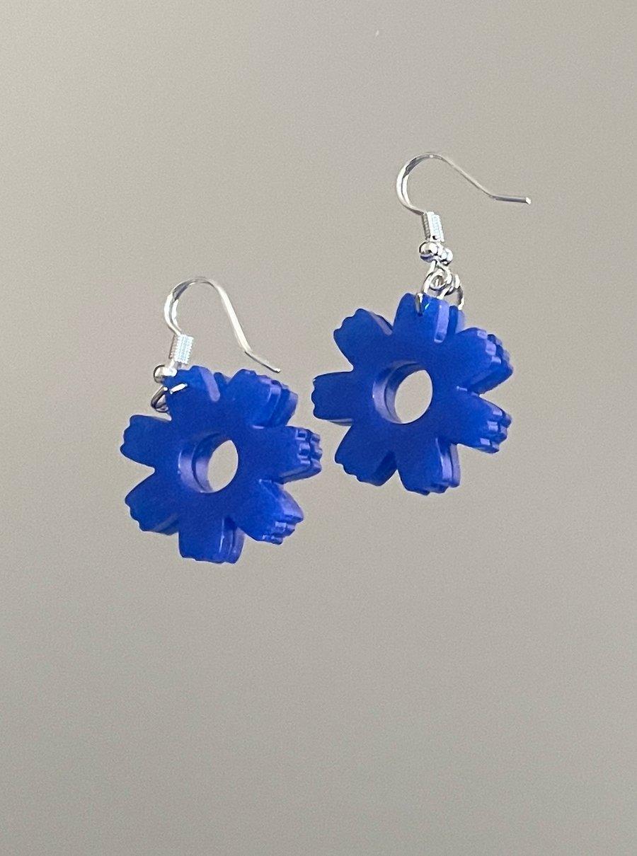 'Frieda Blue' Fish-Hook Earrings