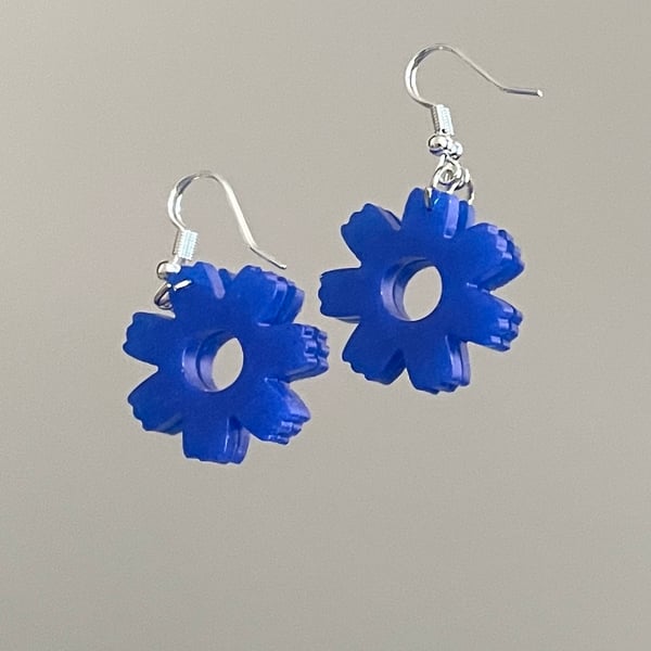 'Frieda Blue' Fish-Hook Earrings