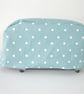 Toaster Cover Polka Dots Dualit 2 Slice Toaster Dust Cover NOT PADDED Duck Egg - Image 2