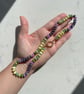 Pepino Melon Hand Knotted Beaded Gemstone Necklace - Image 2