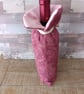 Dark pink bottle gift bag  - Image 3