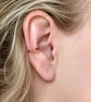 Copper Ear Cuff for Helix or Conch - Hammer Textured - 2mm  - Image 3