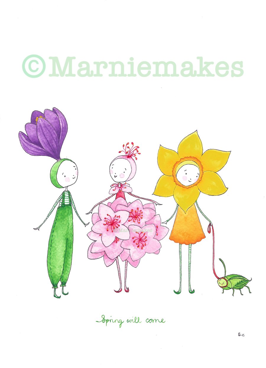 Spring Will Come - A5 Print plus Poem 