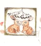 Bunnies under the mistletoe - Drypoint etching.  Made in Yorkshire - Image 2