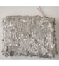 Sequin Silver Grey Coin Purse - Image 1
