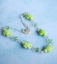 Green Ceramic Sea Turtle Necklace, Summer Jewellery - Image 5