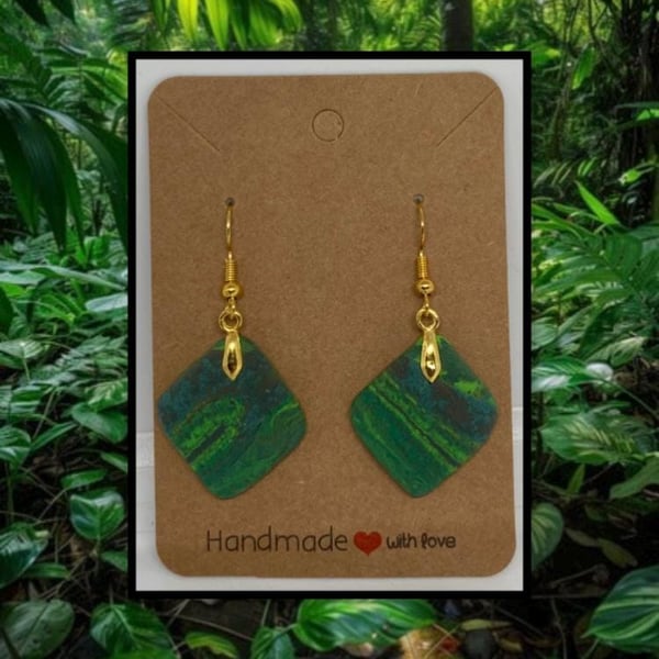 Outlet Jungle drop earrings