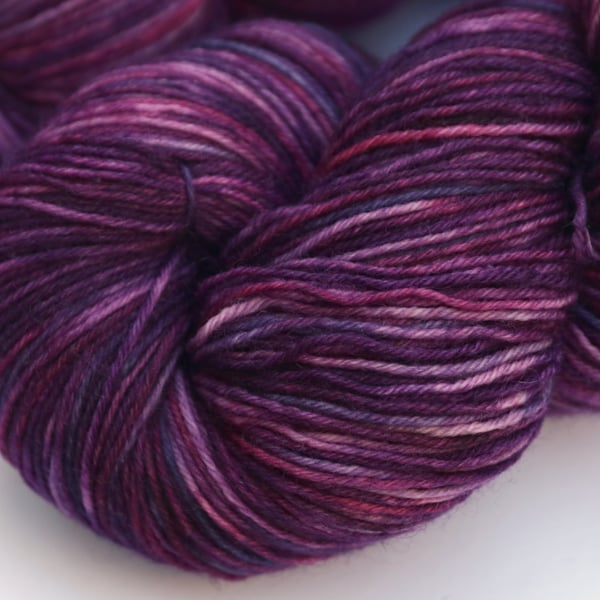 SALE: Berry Burst - Superwash merino-nylon 4 ply yarn