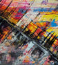 Multichrome Silhouette - Original Abstract A4 Framed Painting - Image 3