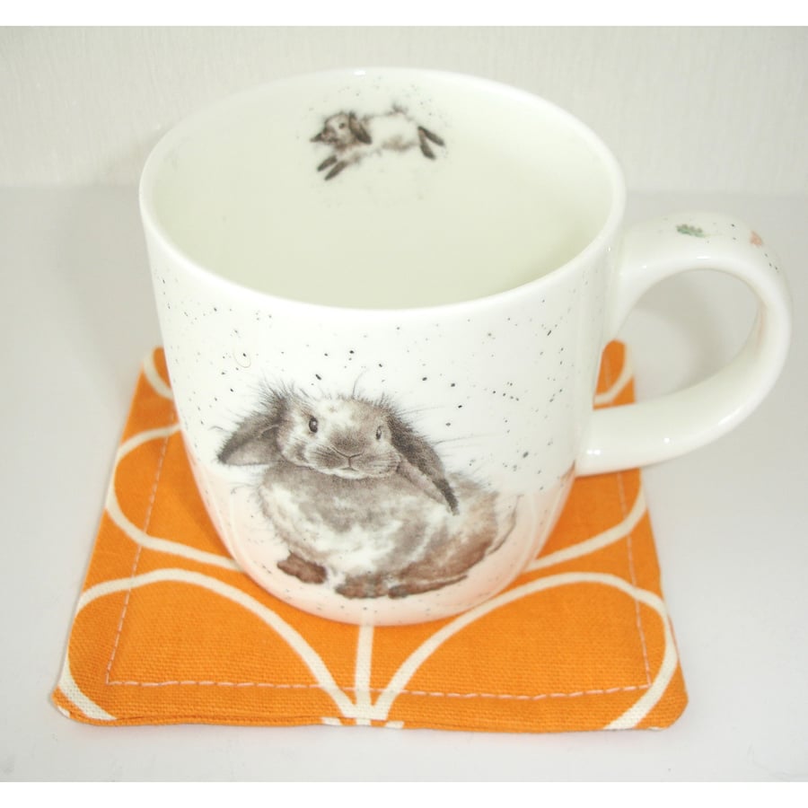 Orange Coasters Pair of