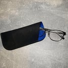 Glasses Case - Black & Royal Blue