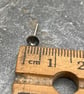 Silver Oxidised Earrings-Tiny Disk Studs - Image 5