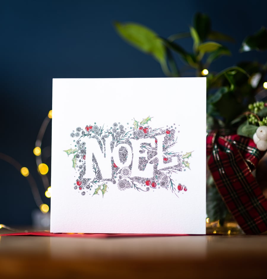 Noel Single Christmas card