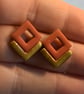Geometric Stud Earrings - Image 2