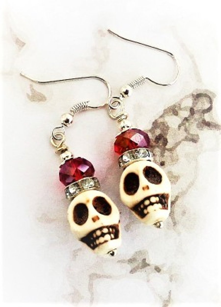  Gothic Skull Earrings