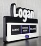 Personalised Name Door Sign with Interchangeable Status Slider