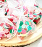 Biodegradable Confetti Circles, White Organza Bag, Wedding Toss Eco Friendly