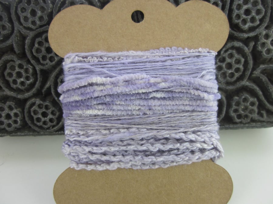 Small Light Alkanet Lilac Natural Dye Textured Thread Pack