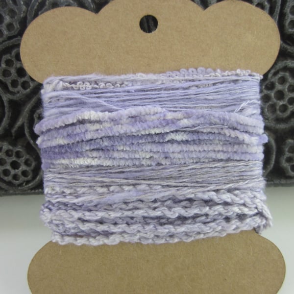 Small Light Alkanet Lilac Natural Dye Textured Thread Pack