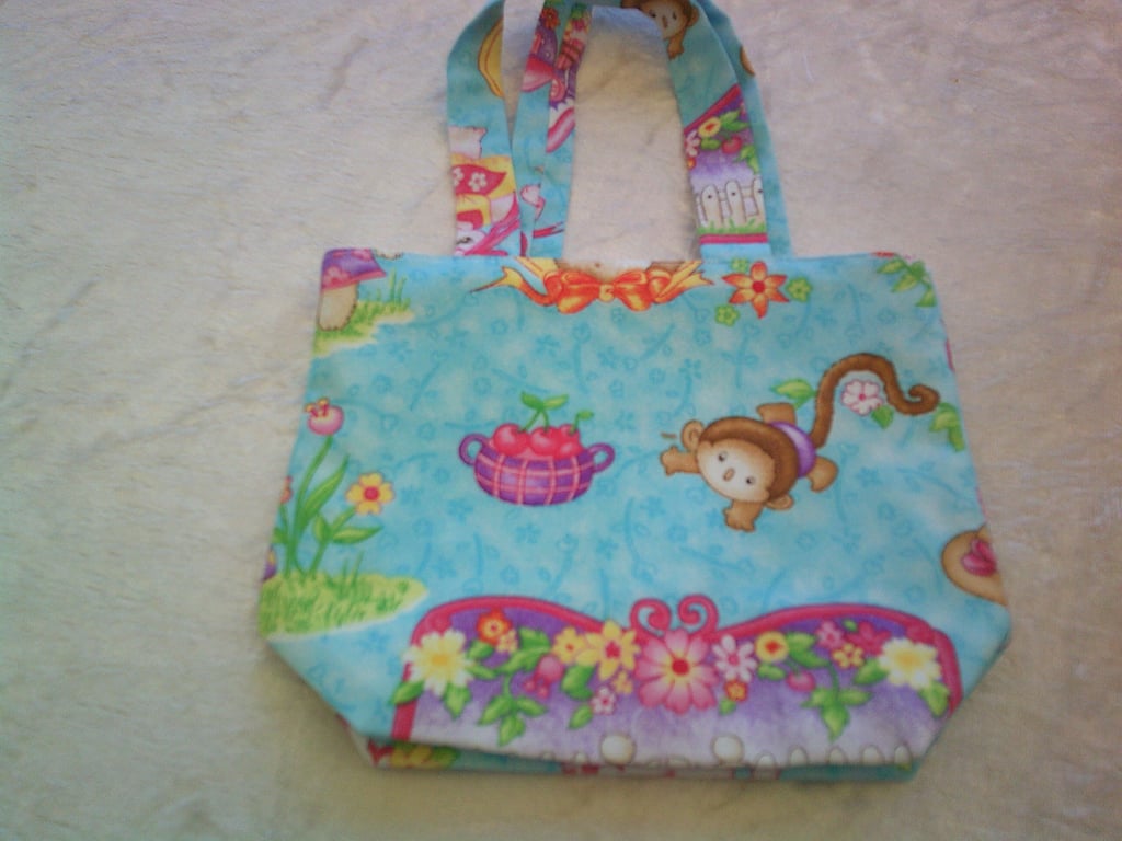 Pretty Cats on Turquoise Child's bag