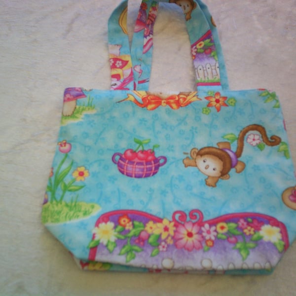 Pretty Cats on Turquoise Child's bag