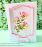 June Birth Flower Birthday Card - Honeysuckle - Handmade Botanical Greeting Card