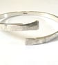 Textured Open Bangle, Sterling Silver - Image 2
