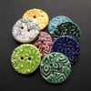 Set of 8 large ceramic buttons