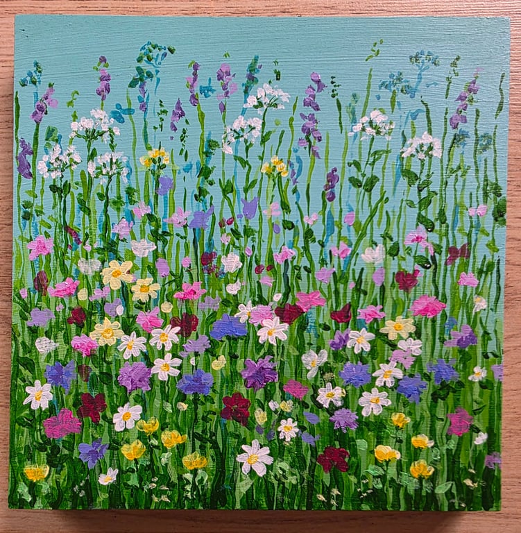 'Meadow Song' acrylic painting 