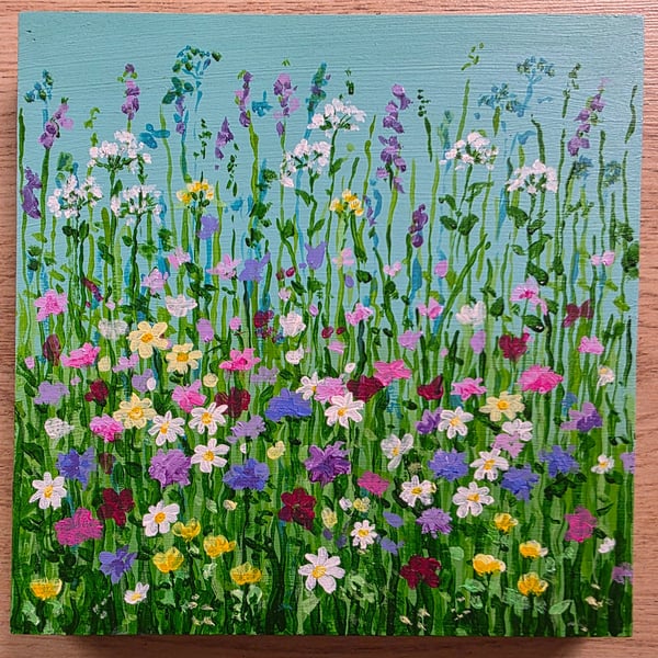 'Meadow Song' acrylic painting 