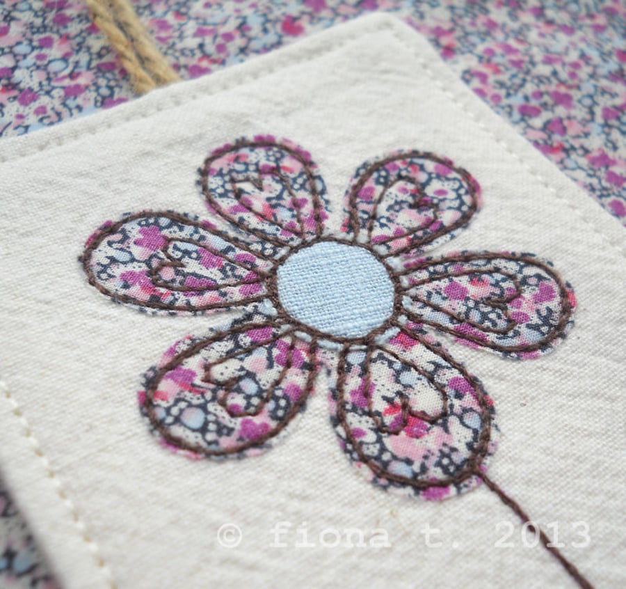 embroidered bag charm or keyfob 