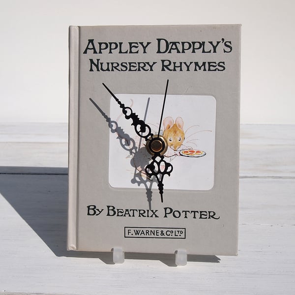 Appley Dapply's Nursery Rhymes  by Beatrix Potter book clock.  