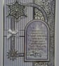 Christmas Card Christmas Is A Special Time Silver Snowflake 3D Luxury Handmade - Image 1