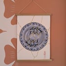 Kintsugi Japanese Plate A3 Print