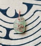 Wire wrapped Copper Scottish Sea Glass Pendant