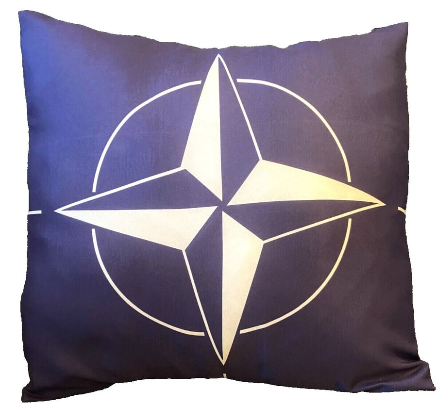 16" x 16" NATO North Atlantic Treaty Organization Flag Cushion Cover Sleeve