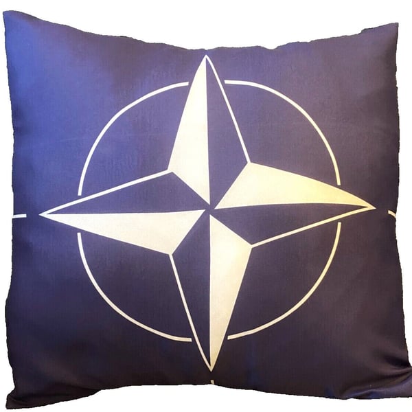 16" x 16" NATO North Atlantic Treaty Organization Flag Cushion Cover Sleeve