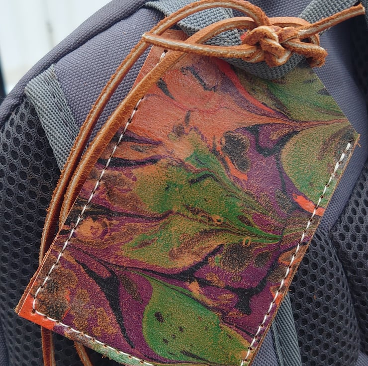 Personalised Handmade Leather Luggage Tags Folksy