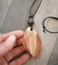 Ceramic Lime Leaf Pendant Necklace. - Image 2