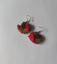handmade felt Robin earrings - Image 2