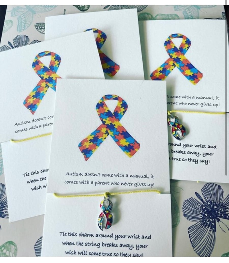 Autism awareness wish bracelet ladies gift bracelet 