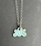 Cloud Pendant, enamel pendant, small cloud pendant, enamel jewellery, enamel,  - Image 5