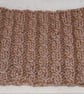 Hand Knitted Cable Merino Headband in Malt M - Image 6