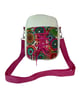 Handmade trainer Lace Crossbody Bag, Boho  Phone Purse, White Faux Leather