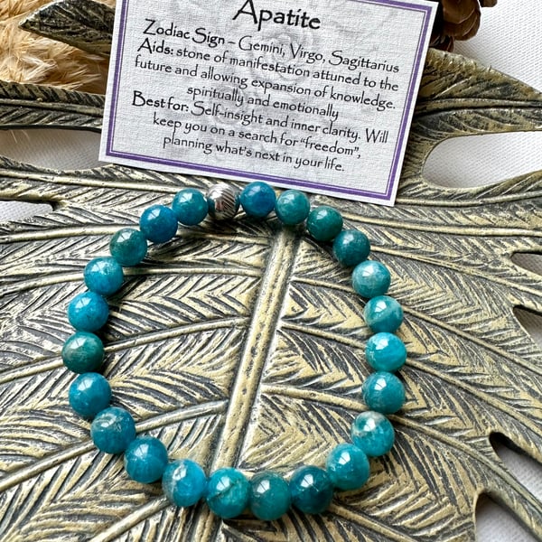 Apatite - Elasticated Bracelet 