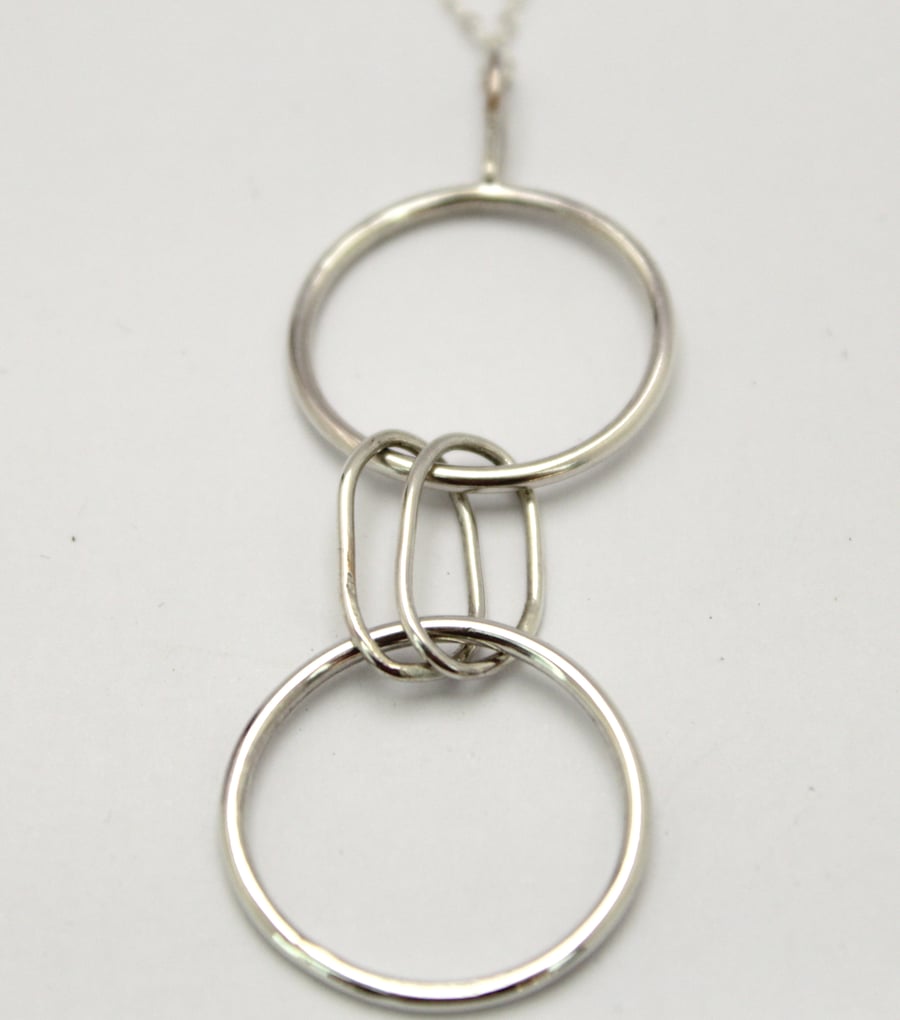 Double Ring Necklace