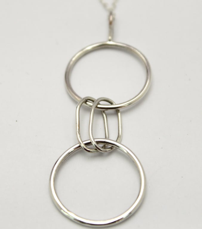Double Ring Necklace