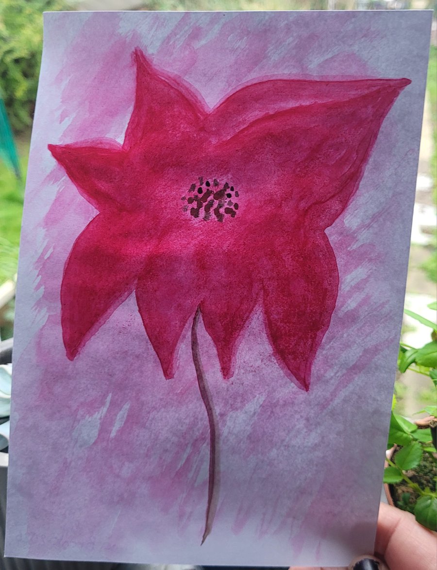 Flower watercolour art